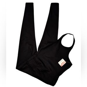FP Movement Good Karma Onesie In Black | Sz XS | Free People